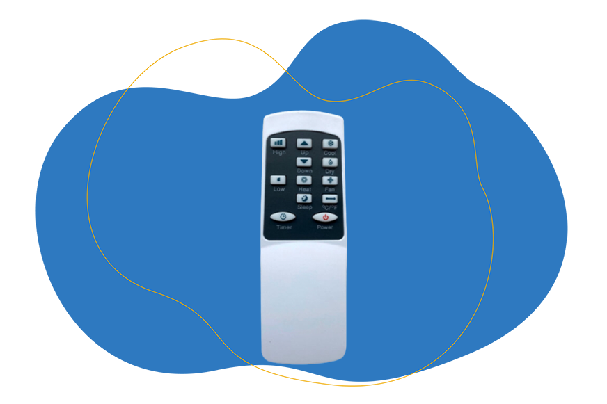 Die Fernbedienung der Klimaanlage Mokli XL Deluxe von Aldi im Test